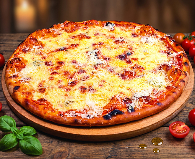 PIZZA QUATTRO FORMAGGI MEDIE