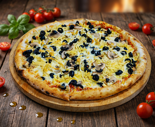 PIZZA POLLO MEDIE